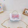 Charming Pearl Bow Mini Handheld Bag For Kids With Stylish Modern Design And Breathable Fabric
