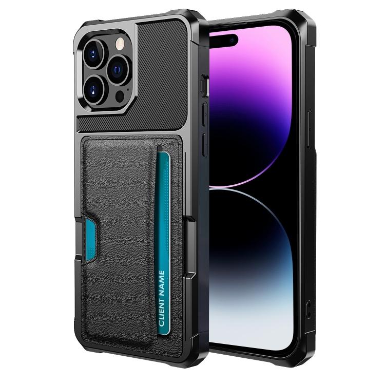 For iPhone 14 Pro Max ZM02 Card Slot Holder Phone Case