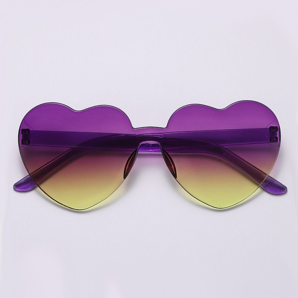 Забавные яркие очки в форме сердца, солнцезащитные очки для вечеринки, солнцезащитные очки в форме сердца