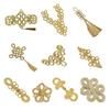 Golden Chinese Knot Buttons Handmade Tang Suit Buttons Cheongsam Buttons  Cheongsam Making