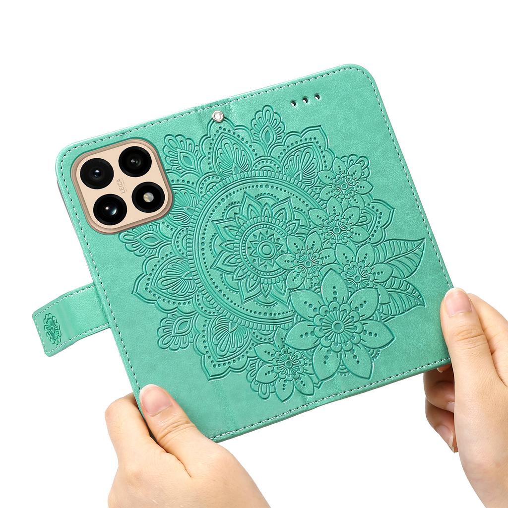 For Xiaomi 15T Case Floral Pattern PU Leather Wallet Stand Phone Cover