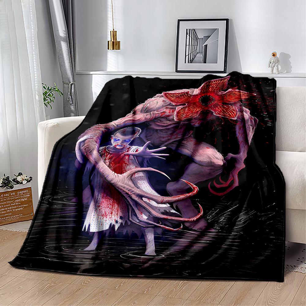 Stranger Things Blanket Suitable for sofas,travel, living rooms also a good gift for friends and family Suitable for all seasons.