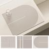 Non-Slip Diatomite Mat Dish Drainer Rug Kitchen Drain Pad Absorbent Coffee Mats Quick Drying Kitchen Rugs Sink Draining Mat