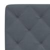 Bed with Mattress Dark Grey 80x200 cm Velvet