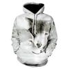 Ferocious Wolf Head Anime Sweatshirt 3D Printed Hoodies Men/Women Fashion Clothing Harajuku Kids Sweatshirt Men Coat