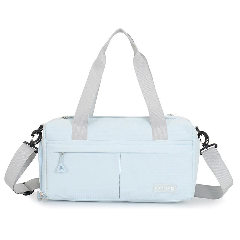 Женская летняя спортивная сумка с отделениями для влажных/сухих вещей, сумка для йоги, отделение для обуви, логотип с принтом,