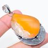 Septerian Noodal Gemstone 925 Sterling Silver Jewelry Pendant 2.68" T7v69