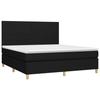 VidaXL Slatted Bed Base with Mattress and LED, Upholstered Bed, Double Bed, Adult Bed for Interior Bedroom, 3135295