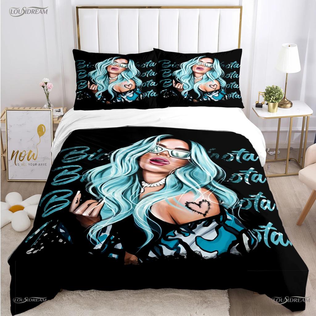 Сексуальный Karol G Singer All Season Duvet Cover Одеяло Постельное белье Мягкий пододеяльник и наволочки Подростки SingleDoubleQueenKing