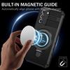 For Samsung Galaxy S21 4G/5G Case PC+TPU Kickstand Magnetic Phone Protection Cover