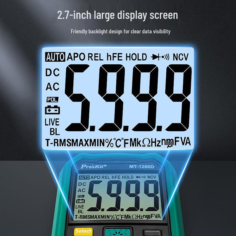 Умный цифровой мультиметр Pro'sKit MT-1280D-C (Китайская версия)