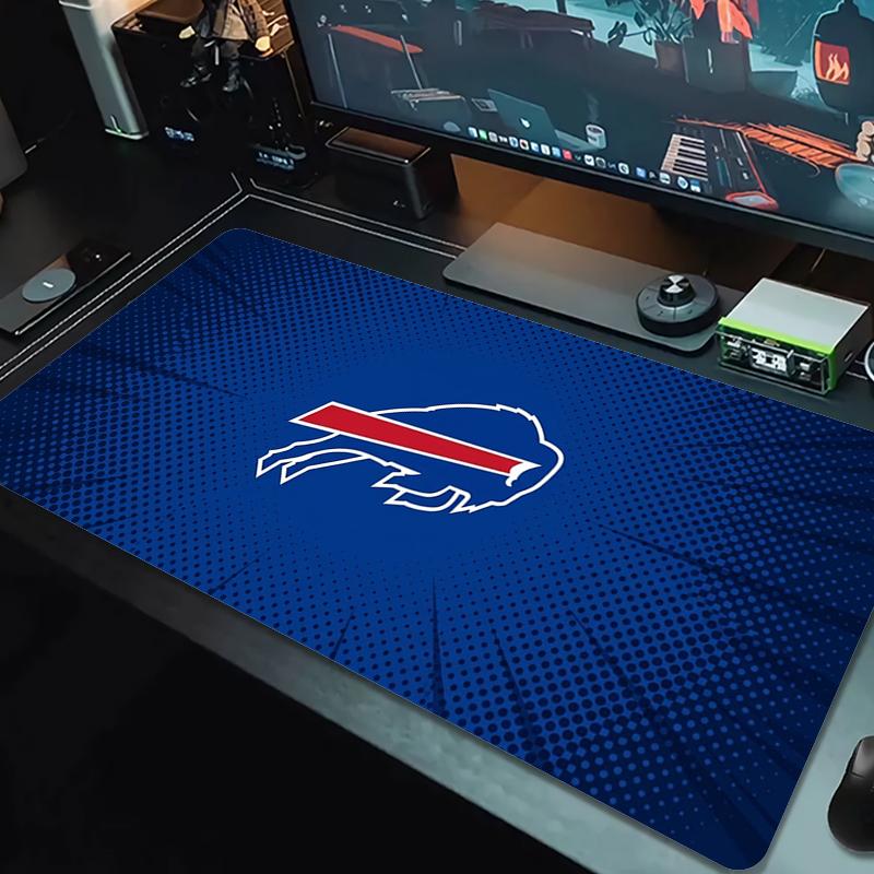 Buffalo Bills Mouse Pad Large Gaming Table Cushion Nonslip Laptop Tablet Big Mousepad Xxl Mat Mini Pc Playmat With Lock Edge