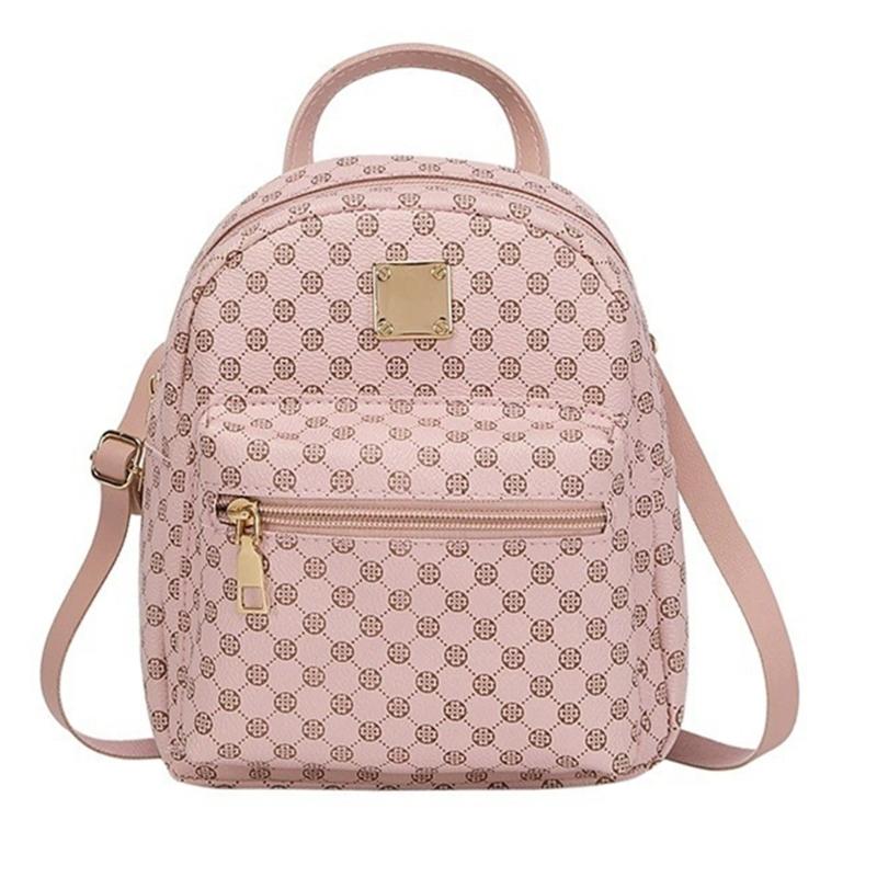 Модный женский мини-рюкзак с принтом из искусственной кожи, повседневная сумка, водонепроницаемый женский рюкзак с защитой от кражи