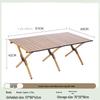 Nufeng Outdoor Portable Wood Grain Roll-Up Camping Table