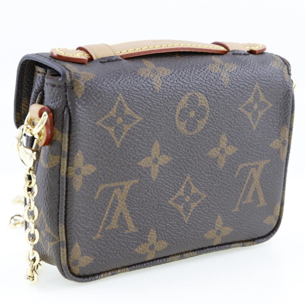 LOUIS VUITTON Micro Metis Shoulder Bag M81267 Brown Monogram canvas Women Used