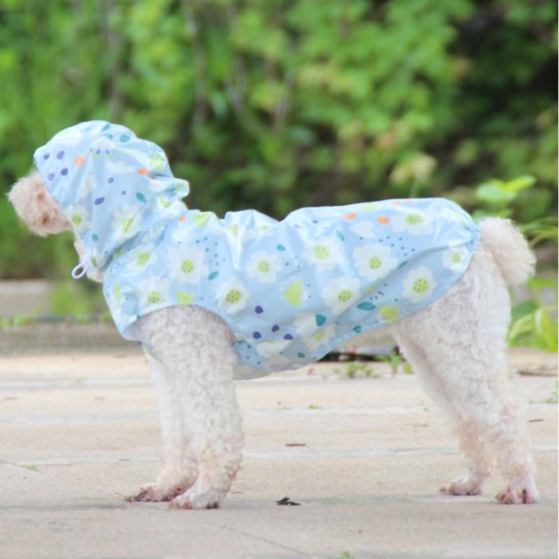 Dog Raincoat Waterproof Breathable Small Medium Dogs Teddy Corgi Outdoor Walking Pet Rain Jacket