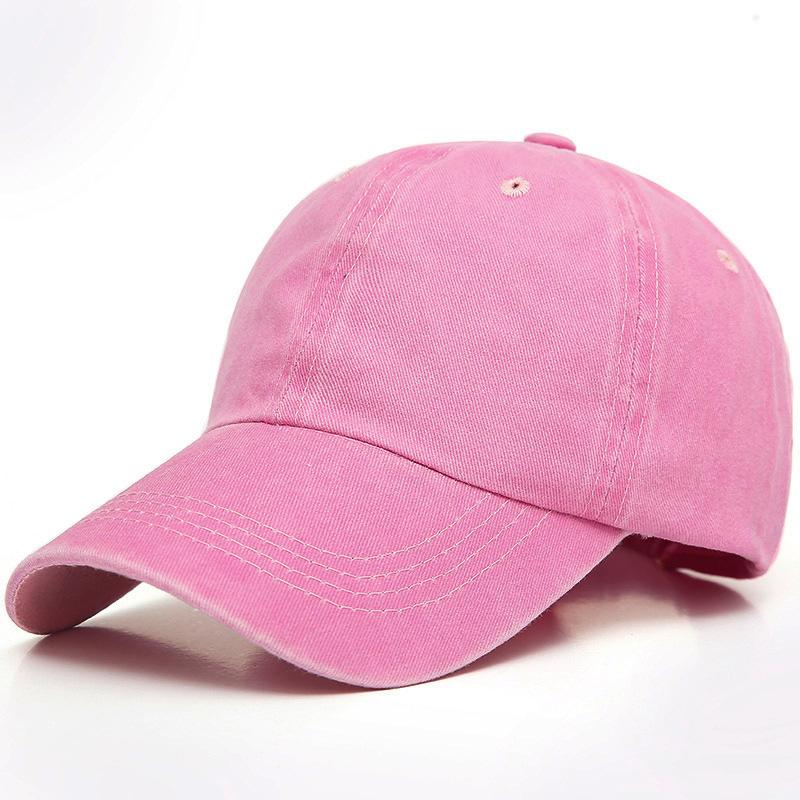 Hat Men's Korean Version Ins Retro Baseball Cap Women's Solid Color Hat Outdoor Sunshade Cap