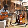 UYTON Folding Guitar Stand, Latest Model (Holds 5 Guitars), Includes Anti-Tip Rubber Support, Prevents Scratches On Instruments, Stable and Durable, E