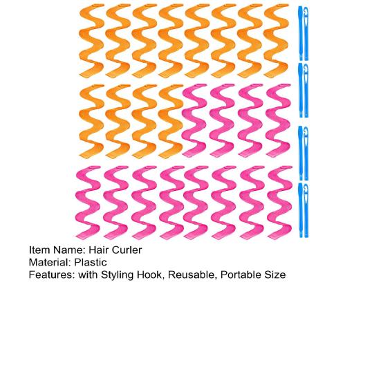 12/24 шт 25/45/65 см волнистые бигуди без нагрева с крючком для укладки многоразовые портативные женские