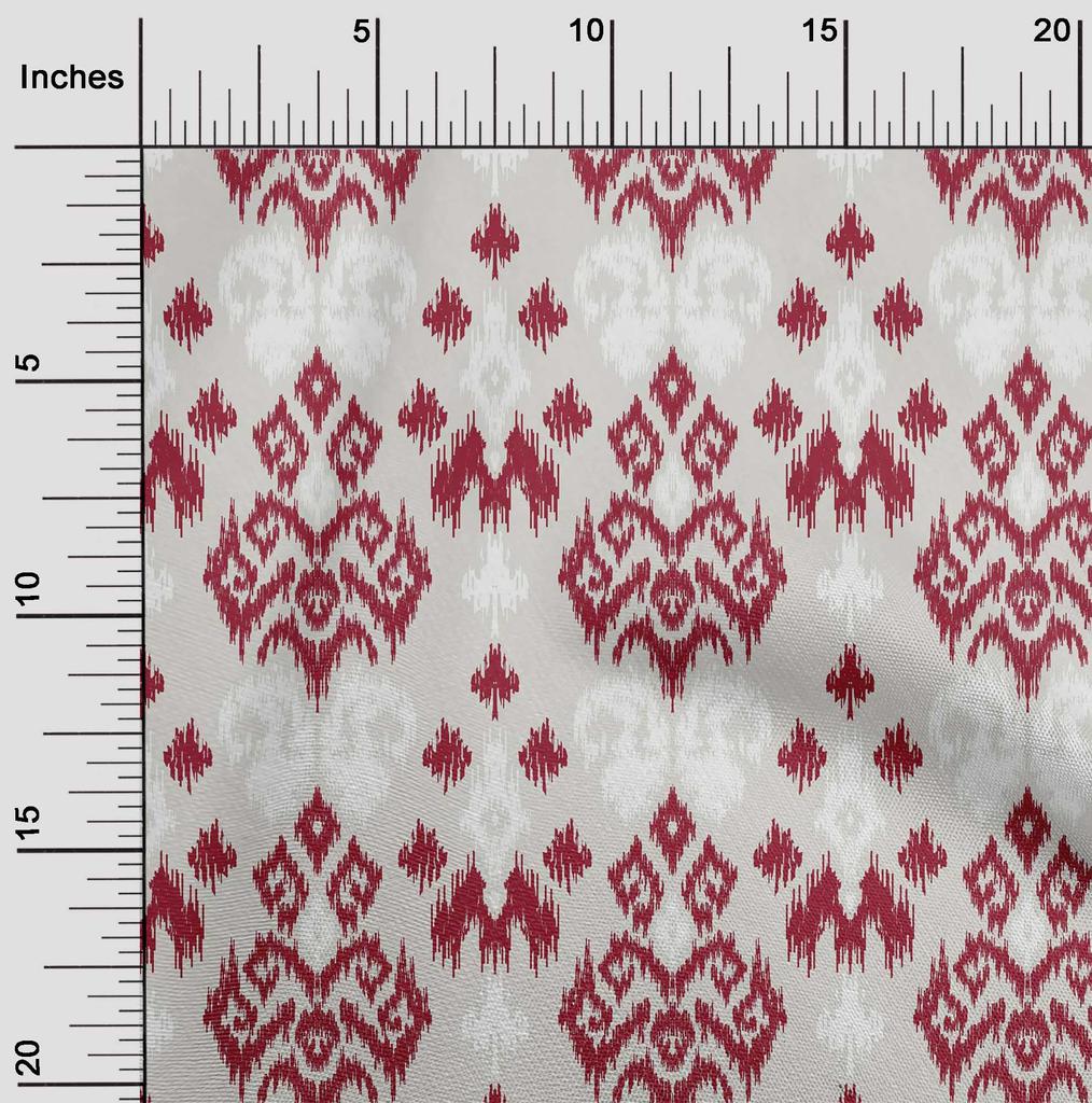 oneOone Ткань Cotton Flex с принтом Paisley Ikat, BTY, ширина 40 дюймов