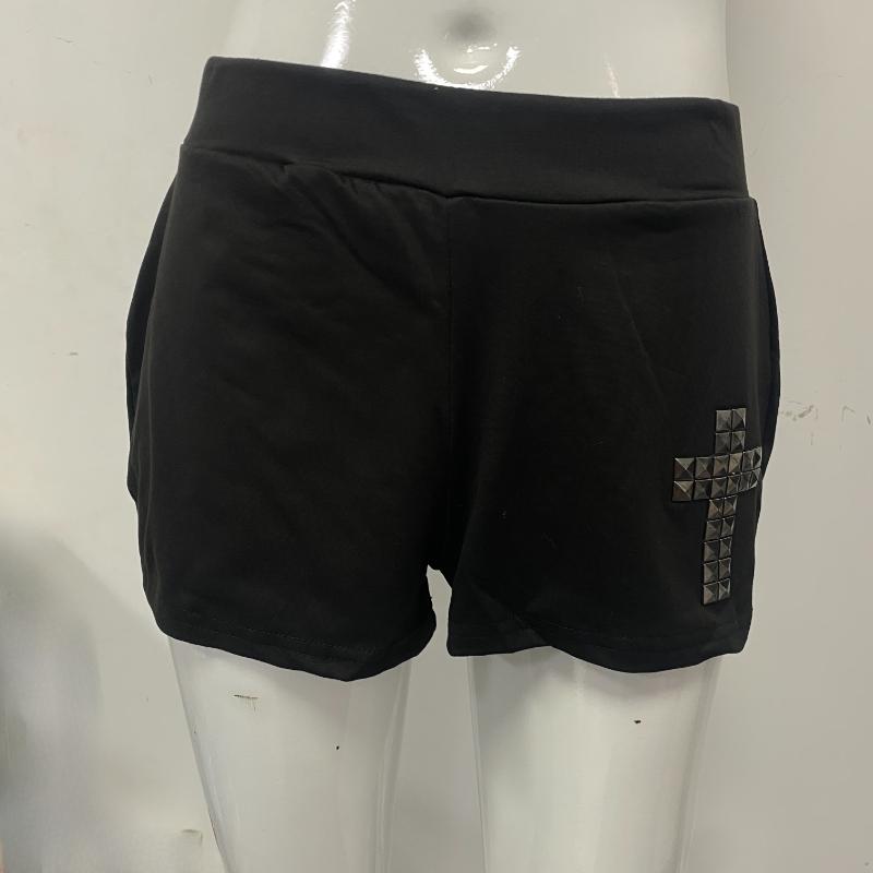 Летние шорты Y2K в стиле хип-хоп, повседневные, с принтом бриллиантов в стиле харадзюку