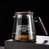 800ml Teapot Water Separation Glass Glass Teapot Wooden Handle Heat-Resistant Precise Pouring Tea Kettle Easy To Clean Tea Pot for Loose Tea Brewing