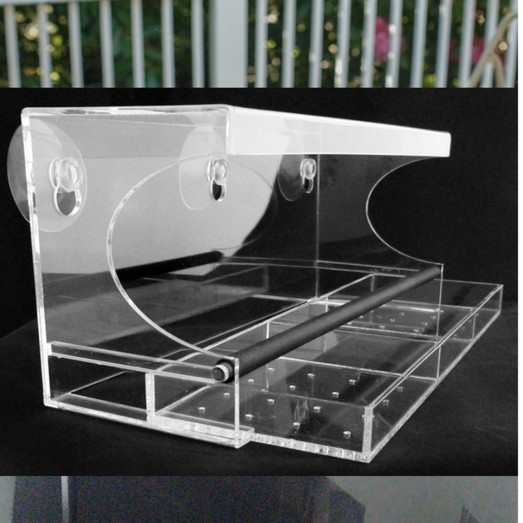 Кормушка для птиц Акриловое прозрачное окно Лоток для кормушки для птиц Птичий домик Кормушка для домашних животных Установка на присоске Тип дома Кормушка Прозрачная птичья клетка