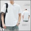 2024 Новый летний модный тренд Высококлассная удобная темпераментная однотонная универсальная свободная повседневная футболка-поло с коротким рукавом