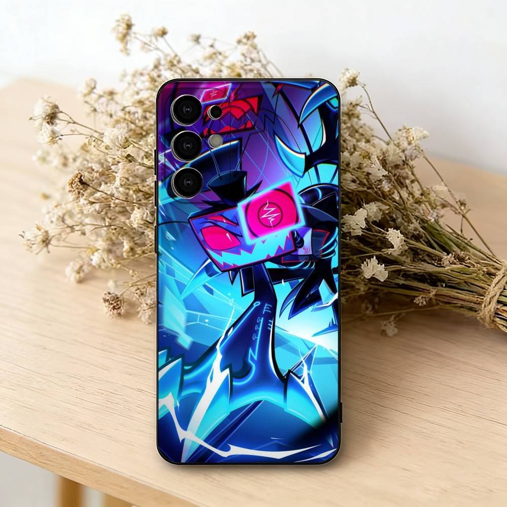 Hazbin H-Hotel V-Vox Чехол для телефона для Samsung S25,S24,S21,S22,S23,S30,Ultra,S20,Plus,Fe, Мягкий силиконовый черный чехол