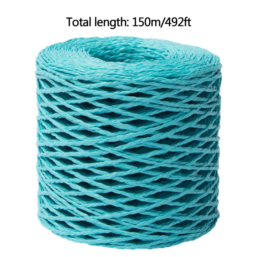 DIY Making Easy To Cut Rafia Natural Ribbon Raffia String Natural Color Matte Texture For Beach Bag Hat Craft Project DIY