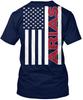 Футболка Arias Flag, произведено в США, размеры от S до 5XL.
