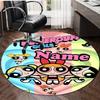 Personalized The Powerpuff Girls Round Chair Office Rug - Perfect for Mat, Office Chair & More - Ideal Gift for Birthdays and Holidays