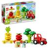 Игрушка LEGO Duplo Первый трактор с овощами, отличный подарок на день рождения, Рождество и развивающие игрушки для мальчиков и девочек от 18 месяцев, 2 лет и 3 лет