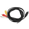 Nickel Plated Mini DIN 9 Pin to 3RCA Cable Plug and Play Mini DIN Cable  Audio Equipment