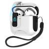 For Apple AirPods 3 Protective Case Splicing Color Earphone Cover with Auto Pop-Up Magnetic Lid/Lanyard