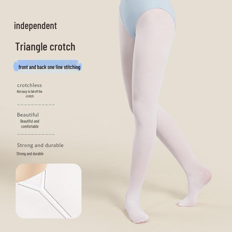 Детские летние тонкие танцевальные носки: Белые колготки и леггинсы для девочек 40 ден