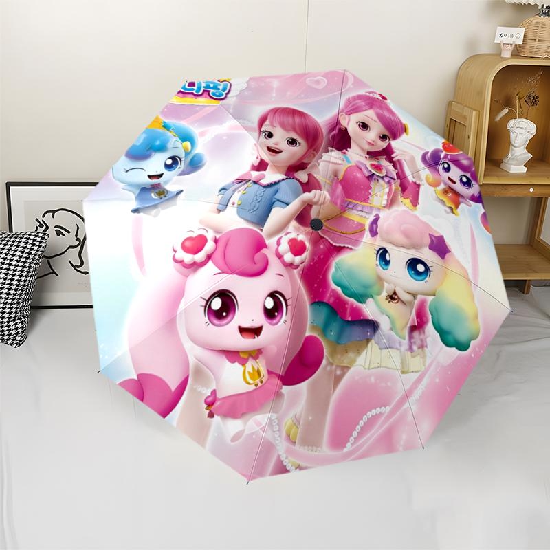 Twinkle Catch Teenieping Theme Automatic Umbrella, Lightweight & Portable, 8 Rib, Perfect for Outdoor Travel, Birthdays, Christmas, Gifts.