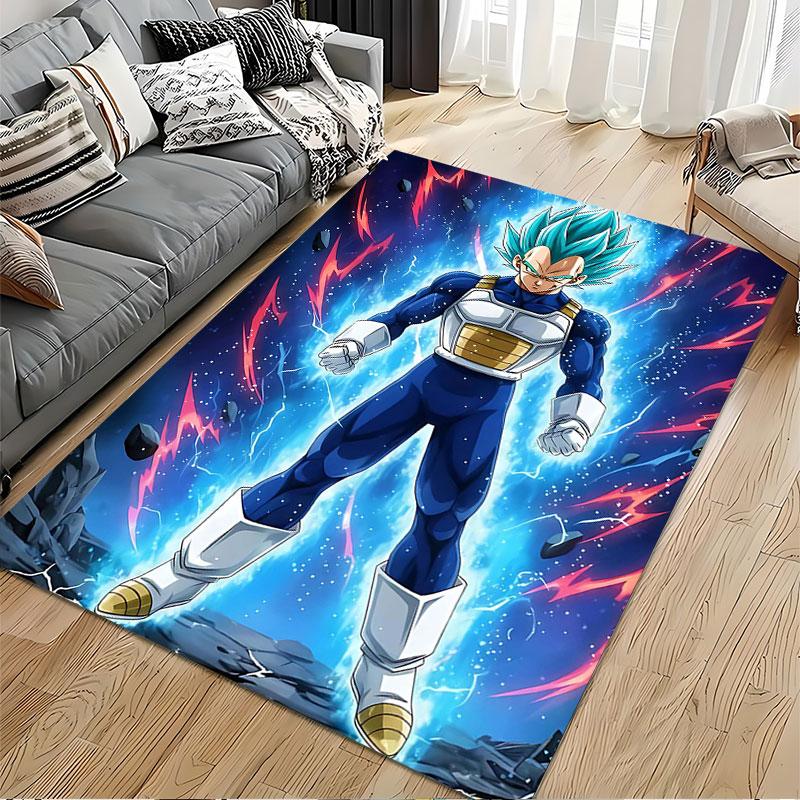 Super Saiyan Warrior Carpet suitable as a non-slip mat for the living room or bedroom sofa