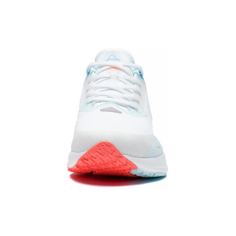 Женские беговые кроссовки Li Ning с амортизацией, износостойкие, низкие, белые с синим ARMS030-2