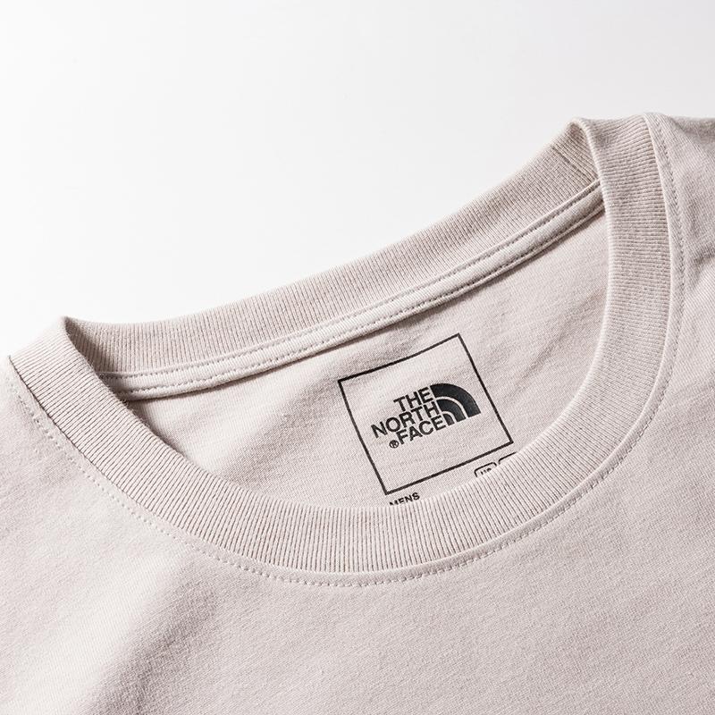THE NORTH FACE T-Shirts Men's Gray Crew Neck Moderate Straight Fit NF0A86MH-7K7