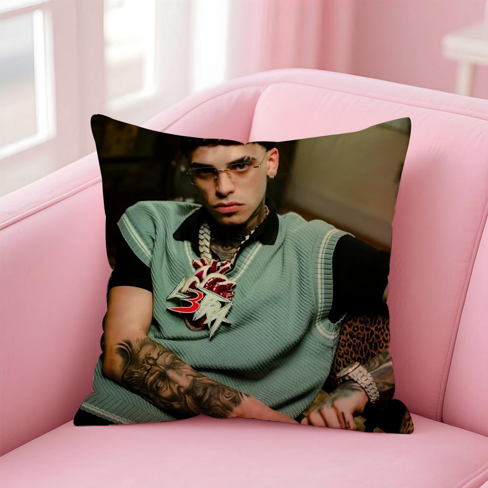 Латинский Трэп-рэпер A-Anuel Aa Наволочка для подушки Короткий плюш Невидимая молния Чехол для подушки на диван в комнату