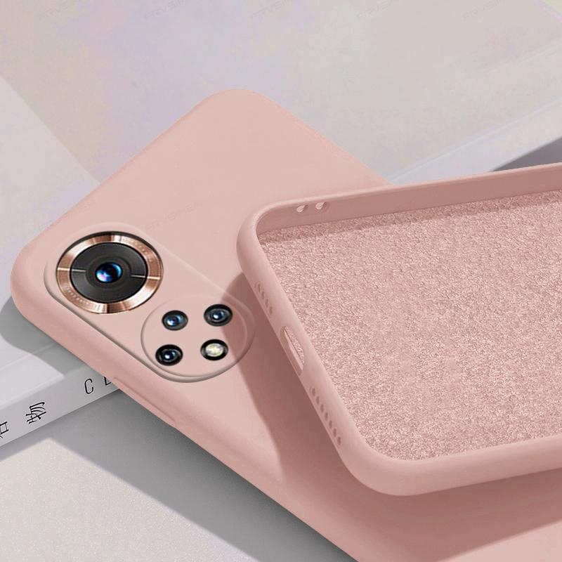 Мягкий жидкий силиконовый чехол для телефона HUAWEI HONOR 50/50 Lite 50Lite/50 Pro с ощущением детской кожи