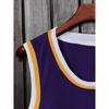 2026 Crew Neck Purple Jersey Vest Basketball Game Suit American Basketball Sports Vest