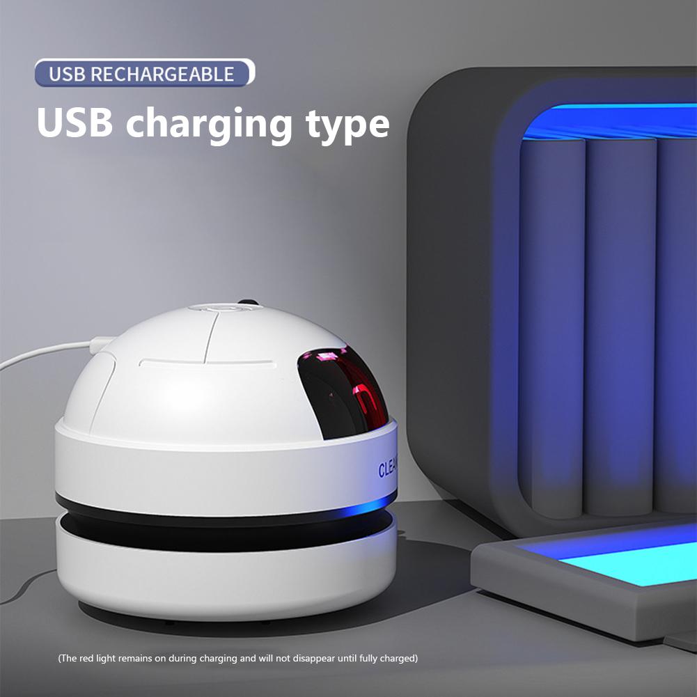 Настольный пылесос Портативный беспроводной пылесос 500 мАч USB перезаряжаемый со съемной насадкой для дома, офиса, клавиатуры