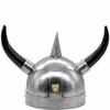 Helmet Viking Horns Medieval Armor Warrior Costume Steel Halloween Knight Gift