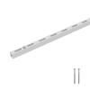 Heian Shindo Kogyo LABRICO 300 Iron Shelf Rail, 30cm Long, with Mounting Screws, Matte White, IXO-524
