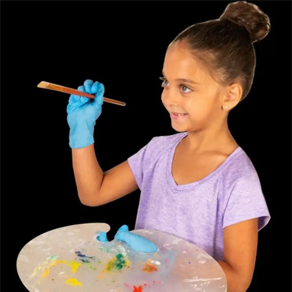 5 Pairs Multipurpose Disposable Nitrile Gloves Kids Cooking Gloves New Food Service Gloves
