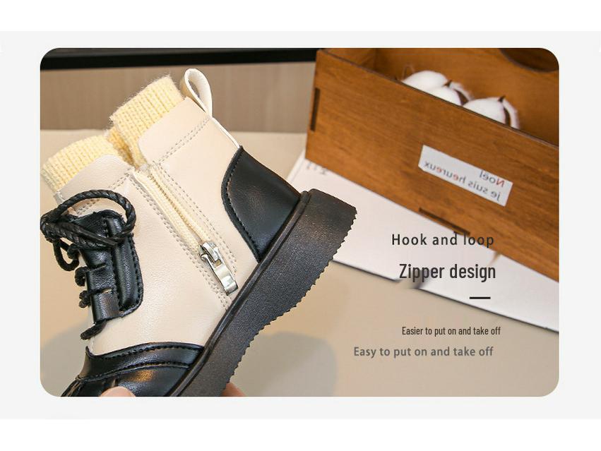 Девочки Dr. Ботинки Dr. Martens на флисовой подкладке 2025: Осенне-зимняя коллекция, Размеры от среднего до большого, Британский стиль, Супермягкие, Модные короткие ботинки.