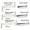 No-Punch Clothes Storage Hook Carbon Steel Entryway Storage Rack Sundries Storage Hook  Bathroom