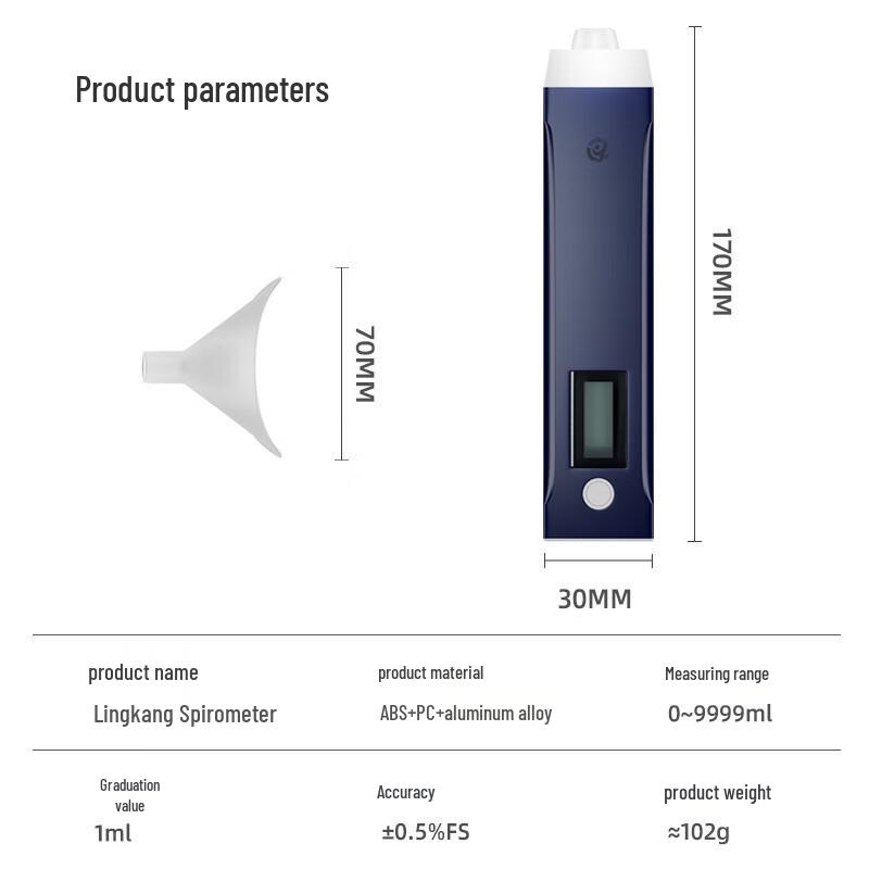 ZHANDOUHU Lung Capacity Tester & Trainer